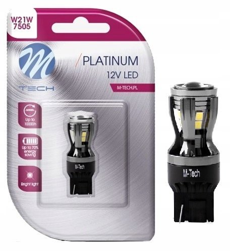 Żarówka W21w Led Osram M-tech T20 Retrofit White 12/24v Biała Canbus