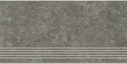 Płytki ceramiczne - Gres szkliwiony stopnica HUSTON graphite mat 29,8x59,8 gat. I - miniaturka - grafika 1