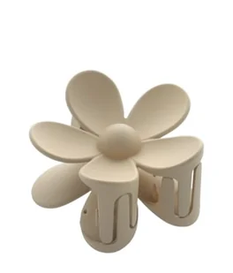 Solida Haarklammer Blume, beige Klamry do włosów 1 szt. - Ozdoby do włosów - miniaturka - grafika 1