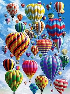 Haft Diamentowy Ulotne Balony 40x50 - Dekoratorstwo - miniaturka - grafika 1