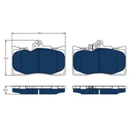 Klocki hamulcowe - Klocki hamulcowe - komplet TRW GDB3398BTE - miniaturka - grafika 1