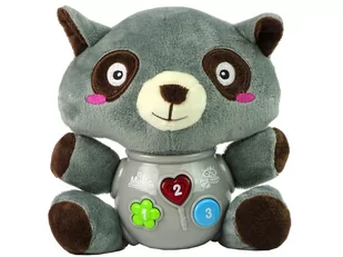 Import LEANToys Interaktywny Edukacyjny Szop Dźwięki Melodie Kołysanki LT-10015-0 - Zabawki interaktywne dla dzieci - miniaturka - grafika 1