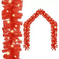 Oświetlenie świąteczne - vidaXL Lumarko Girlanda świąteczna z lampkami LED, 5 m, czerwona 329195 - miniaturka - grafika 1