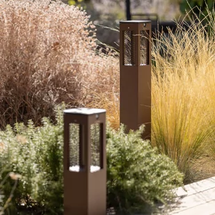 Les Jardins Solarny słupek LED Tradition czujnik corten 90cm - Lampy ogrodowe - miniaturka - grafika 5