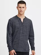 Koszulki męskie - Blend Longsleeve 20715757 Granatowy Regular Fit - miniaturka - grafika 1