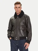 Kurtki męskie - JOOP! Kurtka skórzana Falko 80000864 Szary Regular Fit - miniaturka - grafika 1