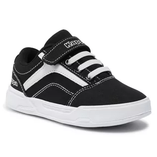 Buty dla chłopców - Sneakersy Kappa - 260691K Black/White 1110 - grafika 1