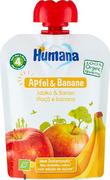 Desery dla dzieci - Humana 100% ORGANIC Mus Jabłko-Banan po 6 miesiącu 90 g - miniaturka - grafika 1