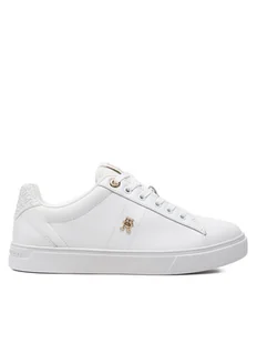 Tommy Hilfiger Sneakersy Elevated Essent Sneaker Monogram FW0FW07999 Biały - Sneakersy damskie - miniaturka - grafika 1