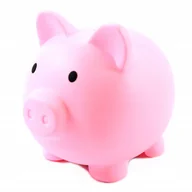 Skarbonki - ŚWINKA SKARBONKA NA PREZENT PLASTIKOWA OTWIERANA RÓŻNE KOLORY - miniaturka - grafika 1