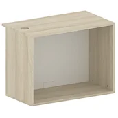 Regały biurowe - Szafa półkowa, regał FUTURE, 800 x 400 x 600 mm, biały/dąb - miniaturka - grafika 1