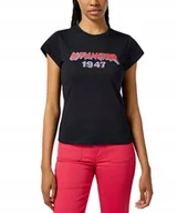Koszulki i topy damskie - T-shirt Wrangler SHRUNKEN BAND TEE 112355289 Black S - miniaturka - grafika 1
