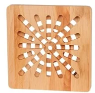 Przybory do gotowania - Podstawka bukowa pod naczynie gorące kwadratowa - miniaturka - grafika 1