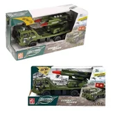 Samochody i pojazdy dla dzieci - SAMOCHÓD WOJSKOWY Z WYRZUTNIĄ RAKIET EFEKTY ŚWIETLNE I DŹWIĘKOWE - miniaturka - grafika 1