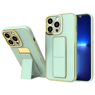 Etui i futerały do telefonów - New Kickstand Case etui do iPhone 13 Pro Max z podstawką zielony - miniaturka - grafika 1