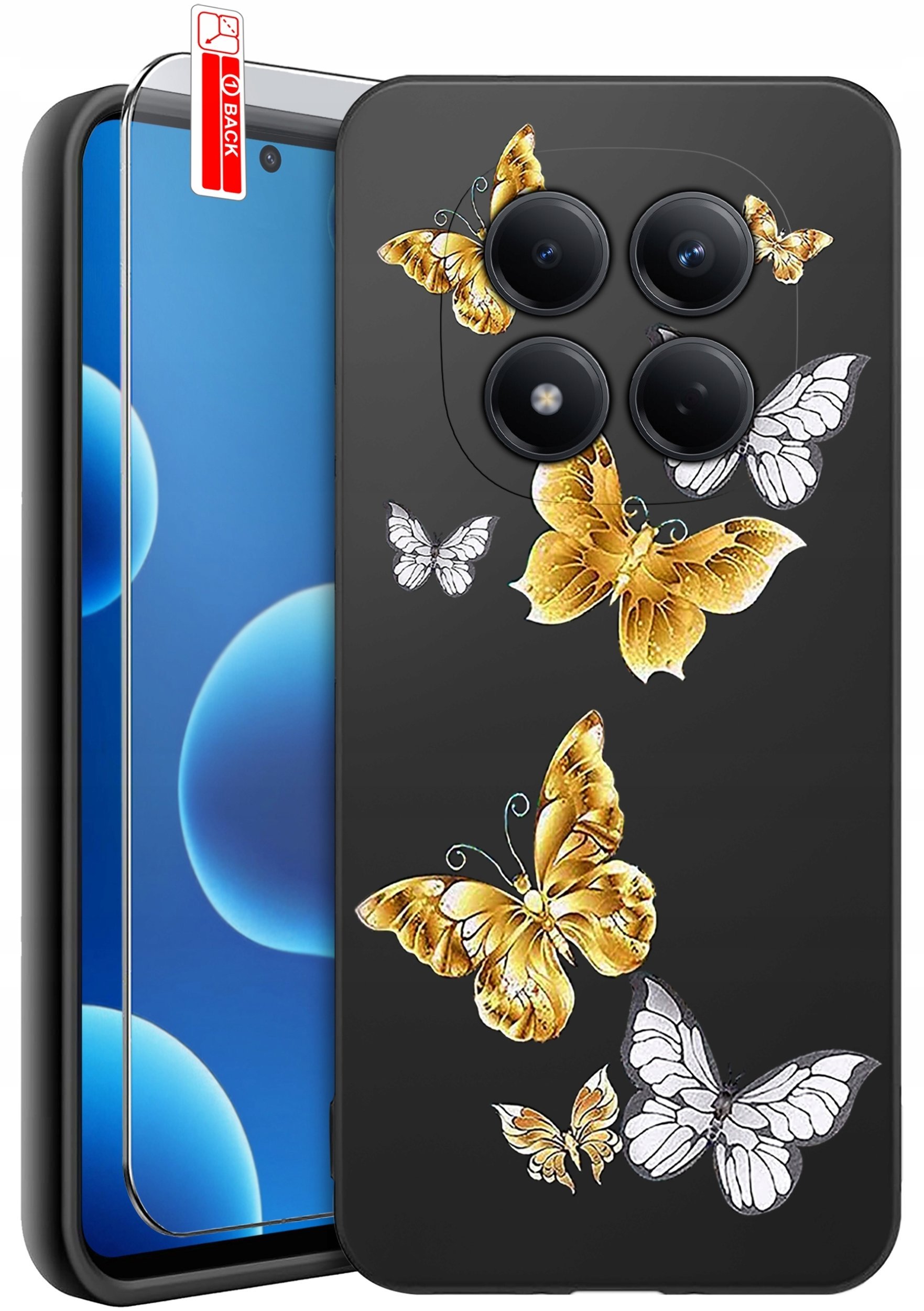 krainaGSM ETUI do Xiaomi Redmi Note 15 Pro 4G WZORY SILIKONOWE MATT CASE + SZKŁO