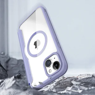 Etui iPhone 15 magnetyczny pokrowiec MagSafe z klapką Dux Ducis Skin X Pro - fioletowy - Etui i futerały do telefonów - miniaturka - grafika 11