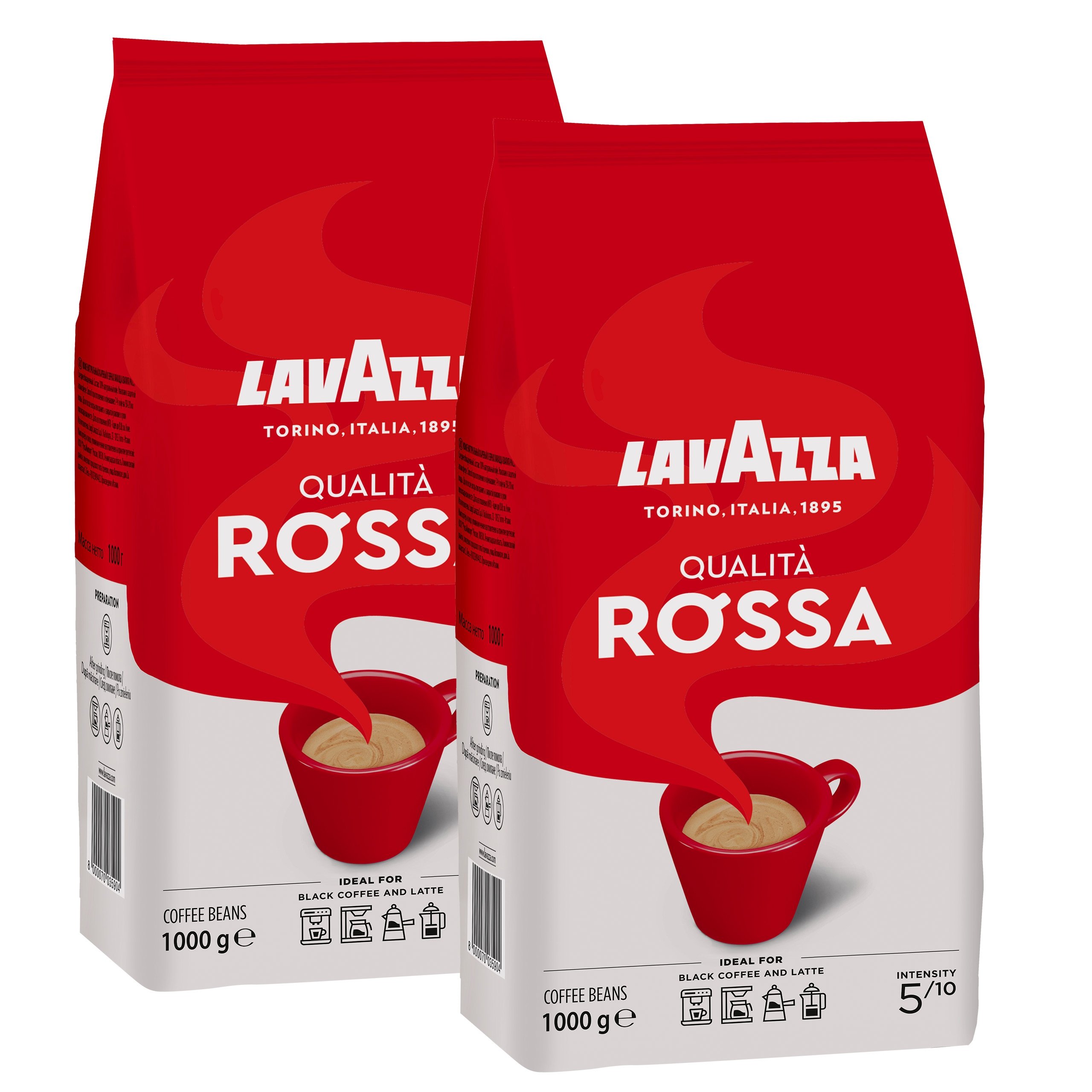 Kawa ziarnista Lavazza Qualità Rossa 2x1kg