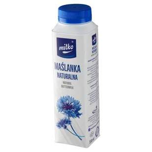 Maślanka Milko 330Ml Naturalna - Szybkie dania obiadowe - miniaturka - grafika 1
