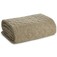 Narzuty - Narzuta EUROFIRANY Len 70 x 160 cm Ciemnobeżowy - miniaturka - grafika 1