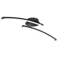 Lampy sufitowe - Globo Lighting Plafon LAMPA sufitowa TANSY 67129-12 metalowa OPRAWA listwy LED 12W 3000K-6000K ruchome czarne 67129-12 - miniaturka - grafika 1
