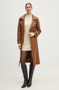 Pepe Jeans sukienka z domieszką wełny HAZEL DRESS kolor beżowy mini prosta PL953593 - Sukienki - miniaturka - grafika 1