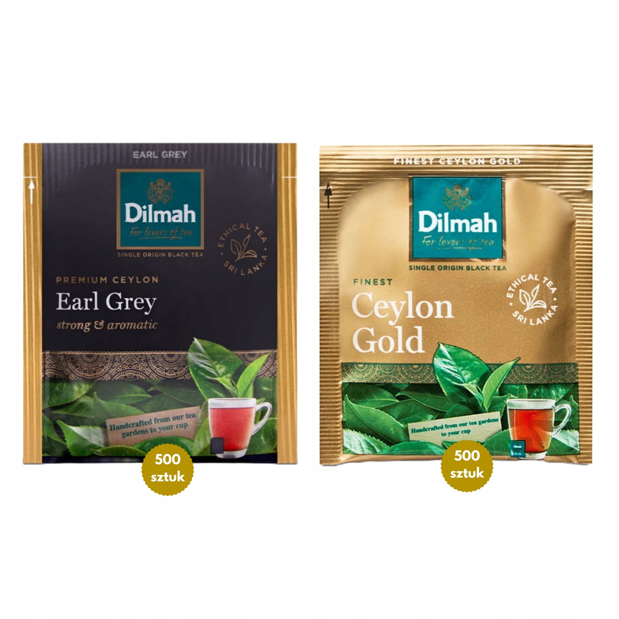 Zestaw Herbata Czarna Dilmah Earl Grey i Ceylon Gold 2x500 Kopert