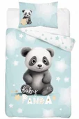Pościel dla dzieci - Pościel 100x135 do łóżeczka panda - miniaturka - grafika 1