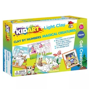 Kid Art: Modeluj według numerów! Zestaw plasteliny - Magiczne stworzenia - Zabawki kreatywne - miniaturka - grafika 1