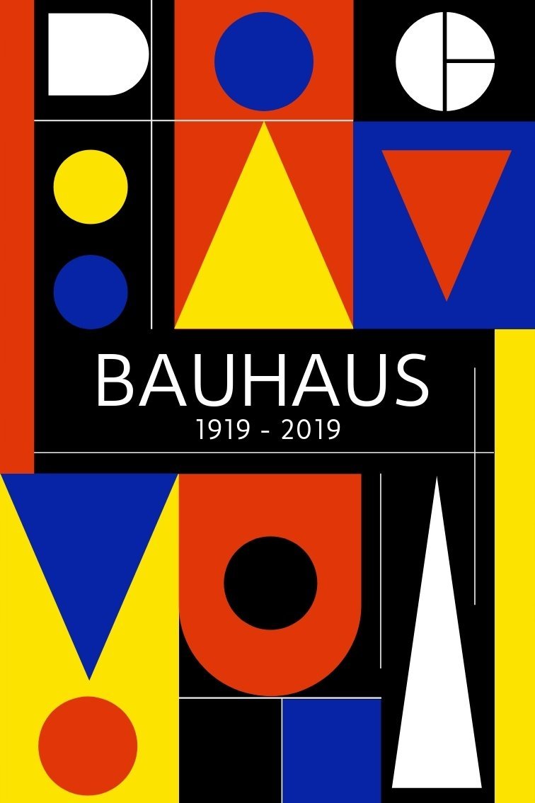 PODKŁADKA POD MYSZ Z Nadrukiem 22x18cm Bauhaus Art Exhibition Tekst Prezent