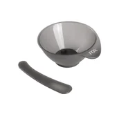 Pozostałe akcesoria fryzjerskie - Fox Earth Colors, miseczka mini z mieszadełkiem, szara, 80ml - miniaturka - grafika 1