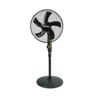 Wentylatory - Volteno Wentylator podłogowy czarny 40cm podstawa okrągła - miniaturka - grafika 1