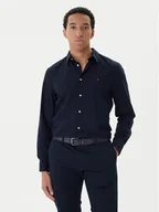 Koszule męskie - Tommy Hilfiger Koszula MW0MW40460 Granatowy Slim Fit - miniaturka - grafika 1
