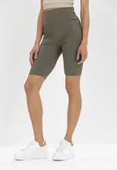 Spodenki damskie - Ciemnozielone Kolarki Thosea - miniaturka - grafika 1