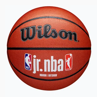 Piłka do koszykówki Wilson NBA JR Fam Logo Indoor Outdoor brown rozmiar 6 - Koszykówka - miniaturka - grafika 1