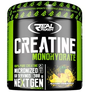 Kreatyna Real Pharm Creatine - Monohydrat - 300G Pineapple - Kreatyna - miniaturka - grafika 1