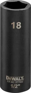 Dewalt nasadka 18mm 1/2c impact socket deep - Klucze i nasadki - miniaturka - grafika 1
