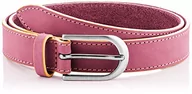 Paski - BRAX Damski pasek skórzany z neonowymi detalami pasek, różowy (Papaya 85), 90 - miniaturka - grafika 1