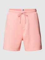 Spodnie sportowe męskie - Szorty z dzianiny dresowej o kroju regular fit z wyhaftowanym logo model ‘BEACH’ - miniaturka - grafika 1