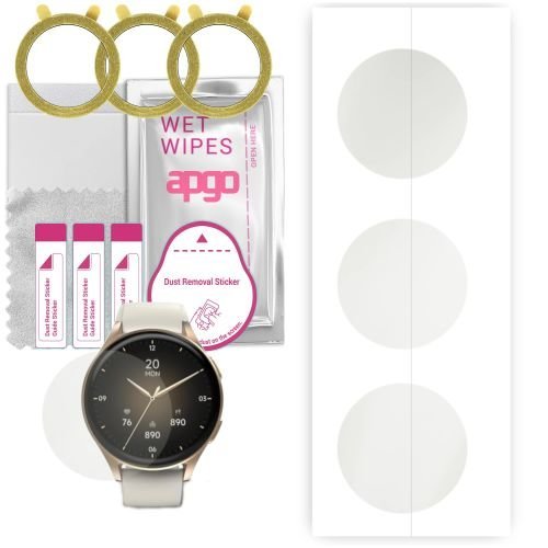 3x folia ochronna hydrożelowa MATOWA do Hama 8900 1.3 - apgo Smartwatch Hydrogel MATTE Protection Ochrona na ekran smartwatcha