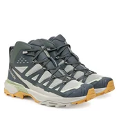 Buty trekkingowe męskie - Trekkingi Salomon X Ultra 360 Edge Mid Gore-Tex L47816000 Szary - miniaturka - grafika 1