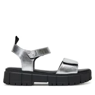 Sandały damskie - Sandały Tamaris 1-28209-44 Srebrny - miniaturka - grafika 1