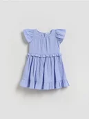 Sukienki i spódniczki dla dziewczynek - Reserved - Bawełniana sukienka - lawendowy - miniaturka - grafika 1