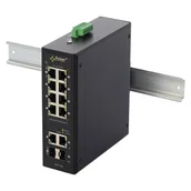 Akcesoria do monitoringu - Switch PoE 10-portowy ISFG108 do 8 kamer IP - miniaturka - grafika 1