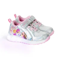 Buty dla dziewczynek - Cool Club, Buty sportowe dziewczęce, srebrne, świecąca podeszwa, Psi Patrol - miniaturka - grafika 1