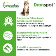 Artykuły przeciw pasożytom - Bayer BAYER Dronspot roztwór do nakrapiania dla średnich kotów o masie ciała od 2,5 do 5kg 2x0,7ml) 39100-uniw - miniaturka - grafika 1