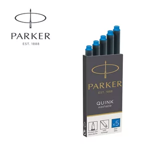 Parker naboje zmywalne niebieskie 5 szt 1950383 - Naboje i atramenty - miniaturka - grafika 1