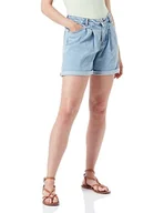 Spodenki damskie - JACK&JONES JJXALEXA Loose MW AKM11 SN szorty damskie, niebieski (Light Blue Denim), S - miniaturka - grafika 1