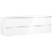 Szafki łazienkowe - Mexen Orio szafka łazienkowa podumywalkowa 140 cm z blatem, 2 szuflady, biała połysk - 91A10-14047-2-BFFC00 - miniaturka - grafika 1