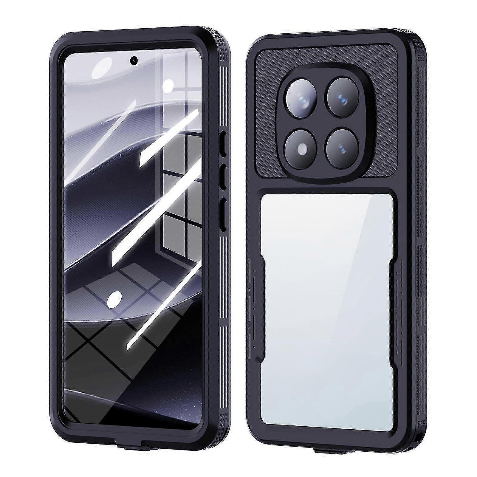 Wodoodporne etui na telefon do Redmi Note 14 Pro 5G firmy RedPepper Mars Series IP68 Stopień ochrony IP68 Czarny